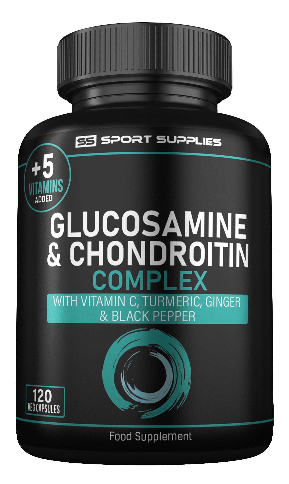 Glucosamine and Chondroitin High Strength Plus 5 Vitamins - 120 Glucosamine Capsules