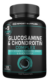 Glucosamine and Chondroitin High Strength Plus 5 Vitamins - 120 Glucosamine Capsules