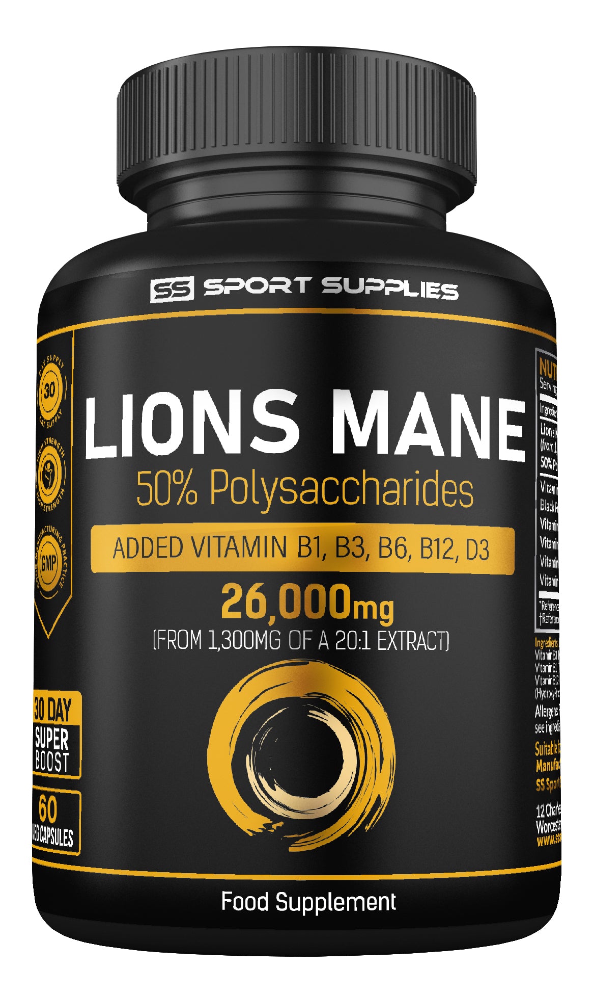 Lions Mane Extract plus 5 Vitamins