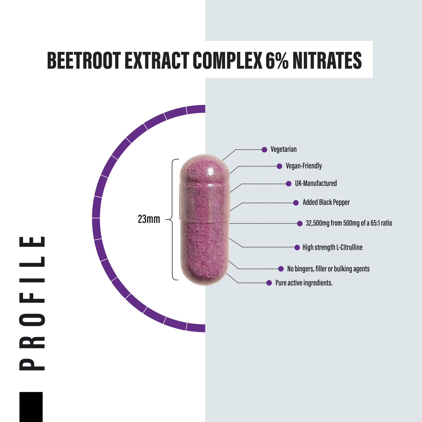 Beetroot Extract Capsules - 32,500mg - 6% Nitrates