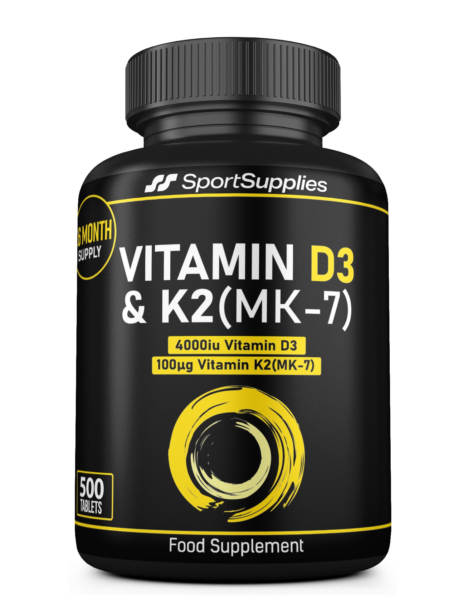 Super Strength Vitamin D3 4000iu + K2 (MK-7) Tablets
