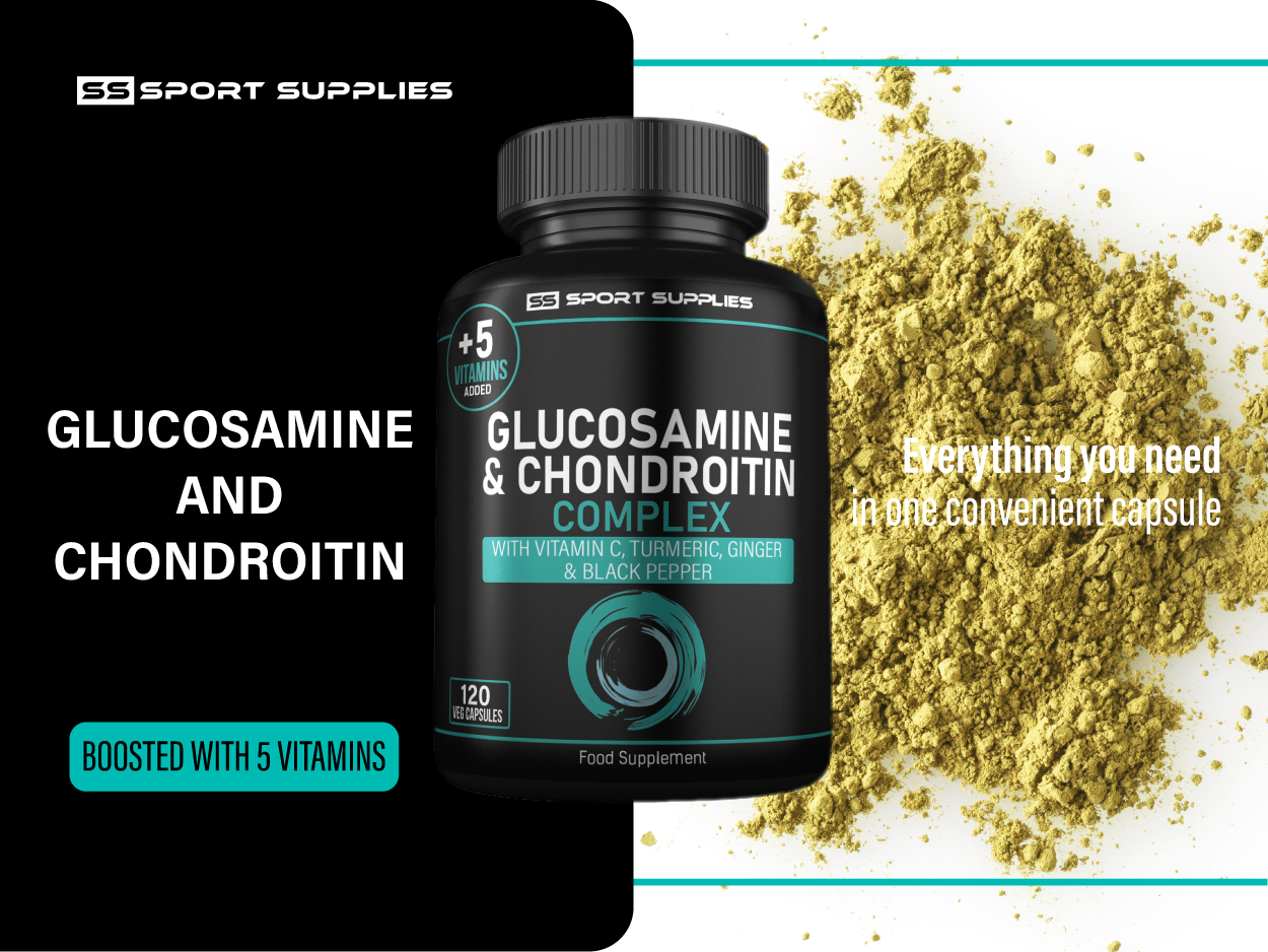 Glucosamine and Chondroitin High Strength Plus 5 Vitamins - 120 Glucosamine Capsules