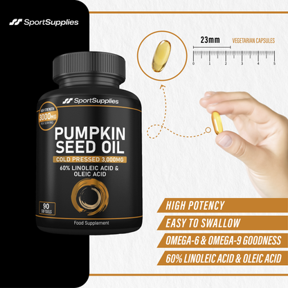 High Strength Pumpkin Seed Oil - 3,000mg per serving