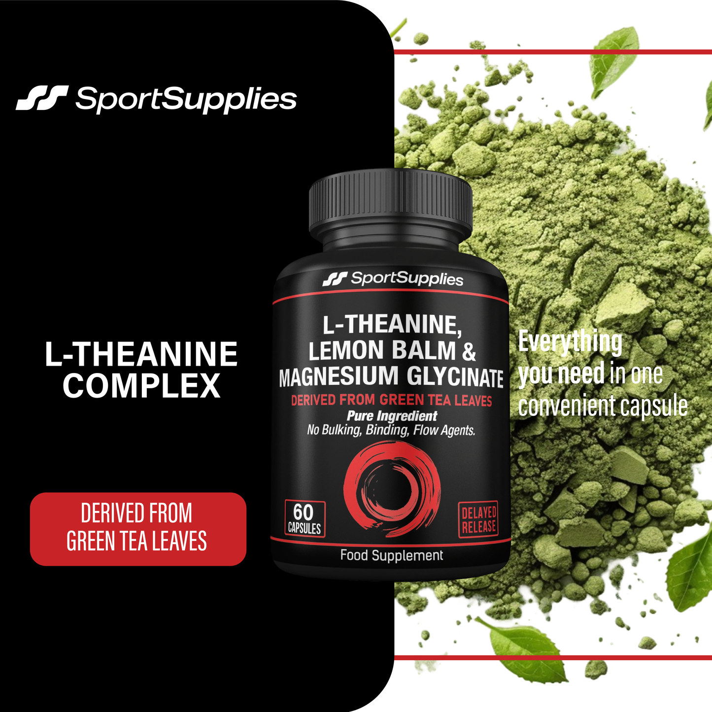 L-Theanine Advanced Complex + Lemon Balm & Magnesium Glycinate
