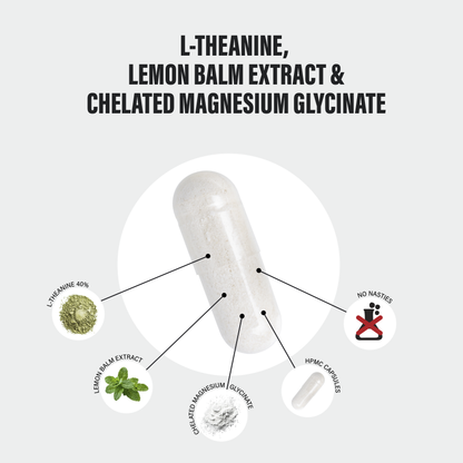 L-Theanine Advanced Complex + Lemon Balm & Magnesium Glycinate