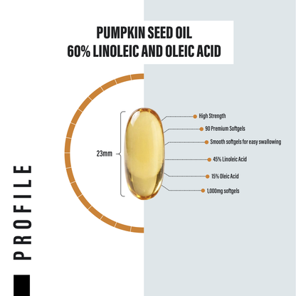 High Strength Pumpkin Seed Oil - 3,000mg per serving