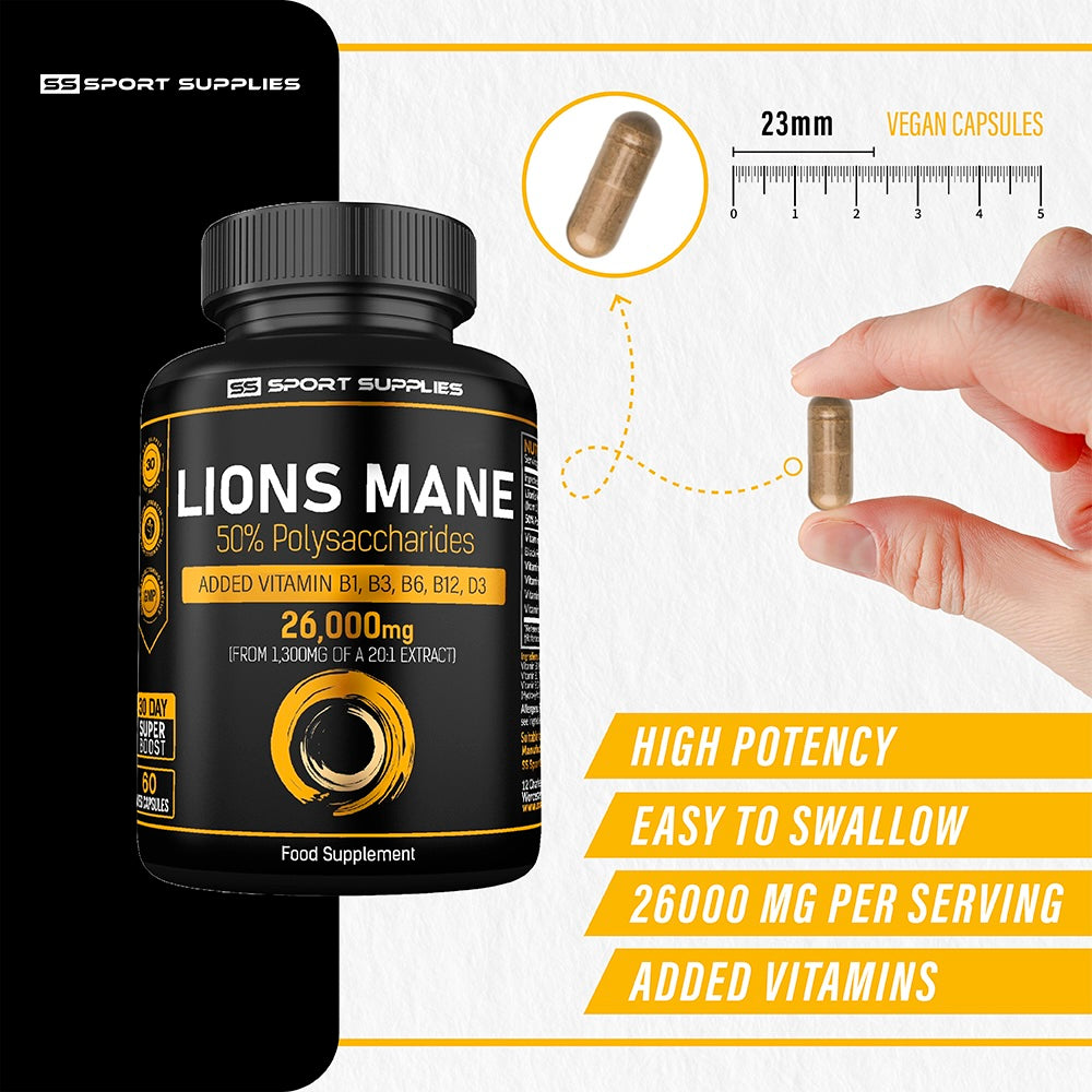 Lions Mane Extract plus 5 Vitamins