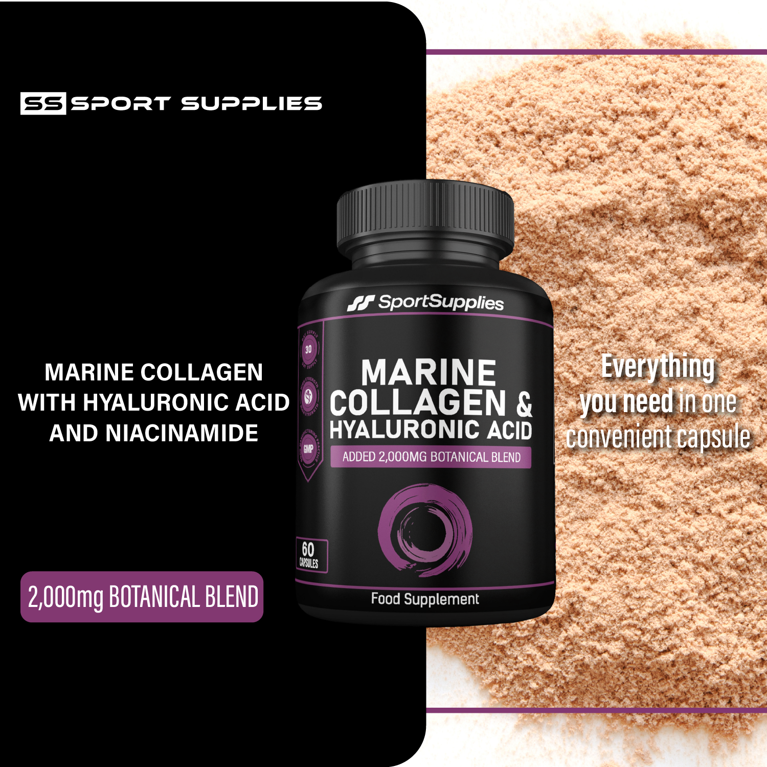 Marine Collagen Neocell Collagen 2000mg Hyaluronic Acid 120 Capsules