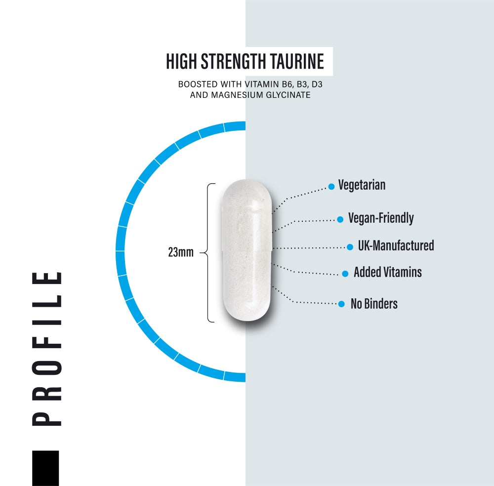 High Strength Clean Taurine Supplement - 1500mg per serving