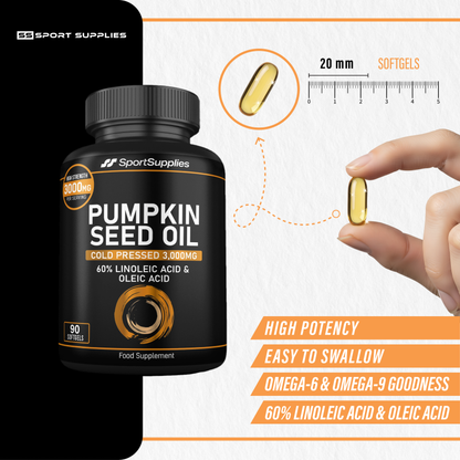 High Strength Pumpkin Seed Oil - 3,000mg per serving