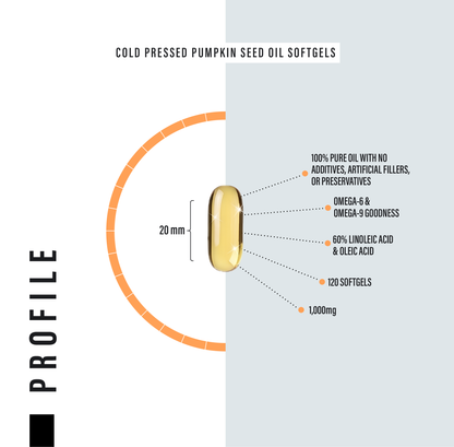 High Strength Pumpkin Seed Oil - 3,000mg per serving