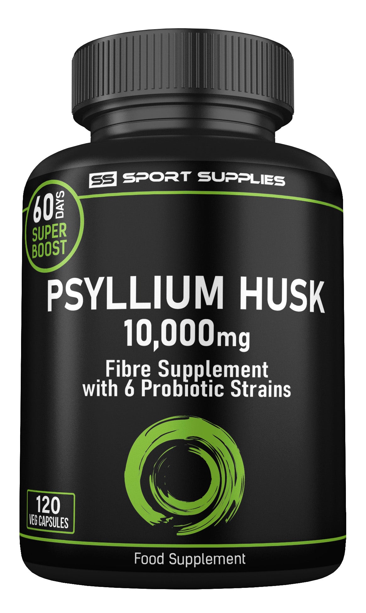 Psyllium Husk Triple Fibre Supplement + 6 Probiotic Strains - 10,000mg