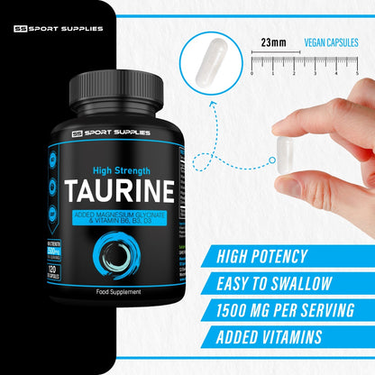 High Strength Clean Taurine Supplement - 1500mg per serving