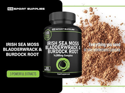 High Strength Irish Sea Moss Complex +  Bladderwrack & Burdock Root Extracts