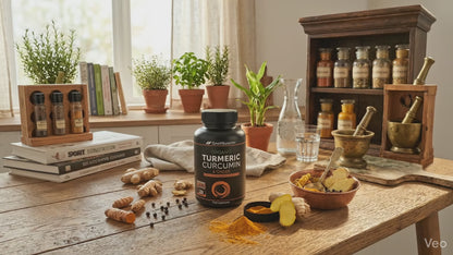 High Strength Organic Turmeric Capsules - 1380mg per serving