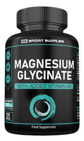 Magnesium Glycinate Supplements - 120 High Strength Capsules - 1500mg