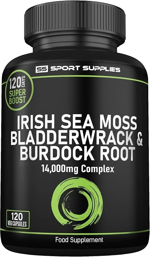High Strength Irish Sea Moss Complex + Bladderwrack & Burdock Root Extracts